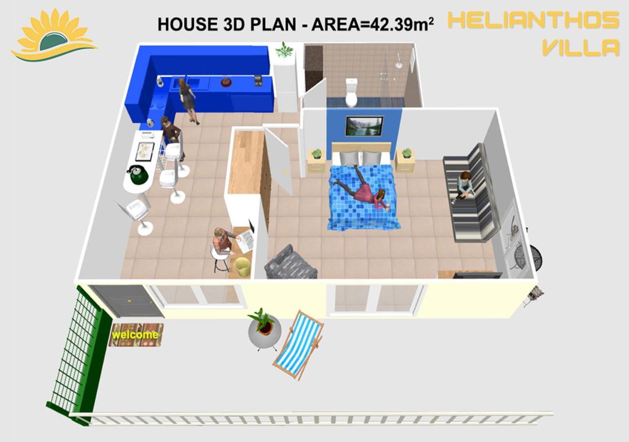 Helianthos Villa - Apartment No3 Kawala Zewnętrze zdjęcie